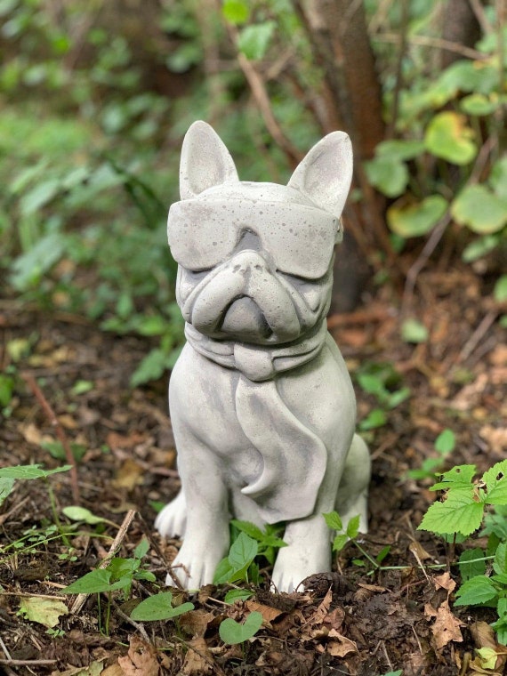 Bulldog figuur Tuin standbeeld beton ornamenten Franse - Etsy Nederland
