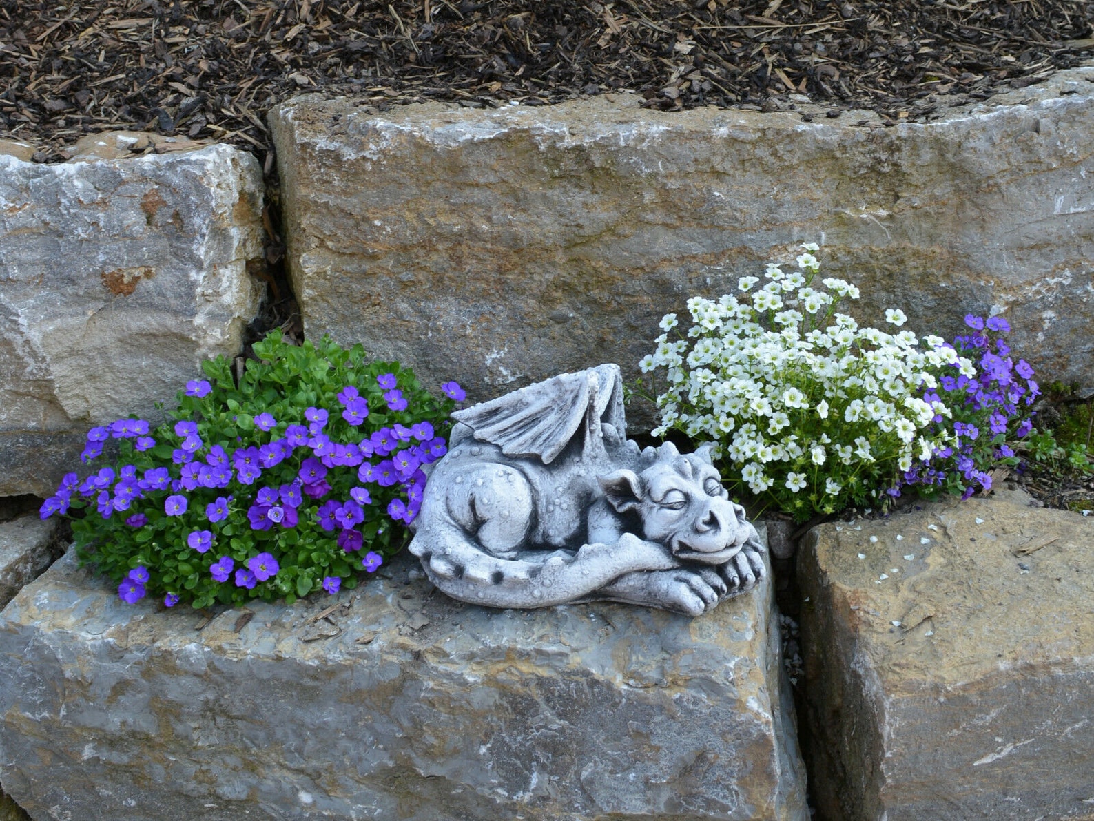 Cute Baby Dragon Statue Dragon Ornaments Garden Dragon Etsy