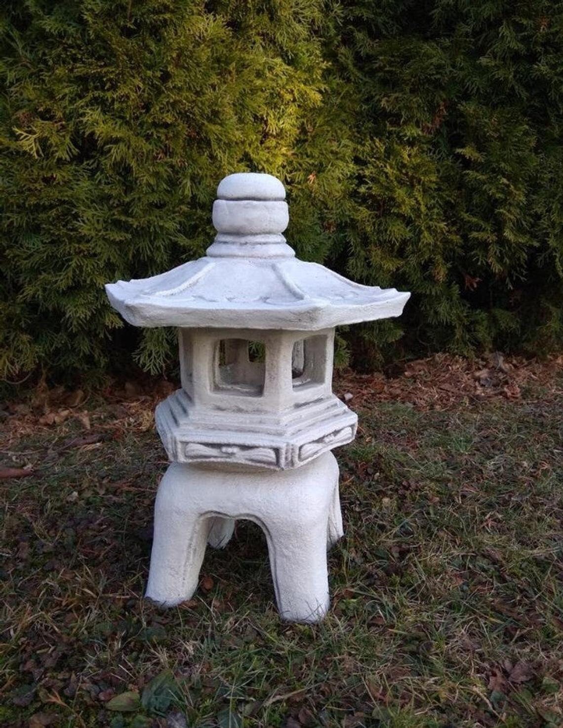 Stein Pagode Statue Pagode Figur Zement Pagode für Garten Etsy