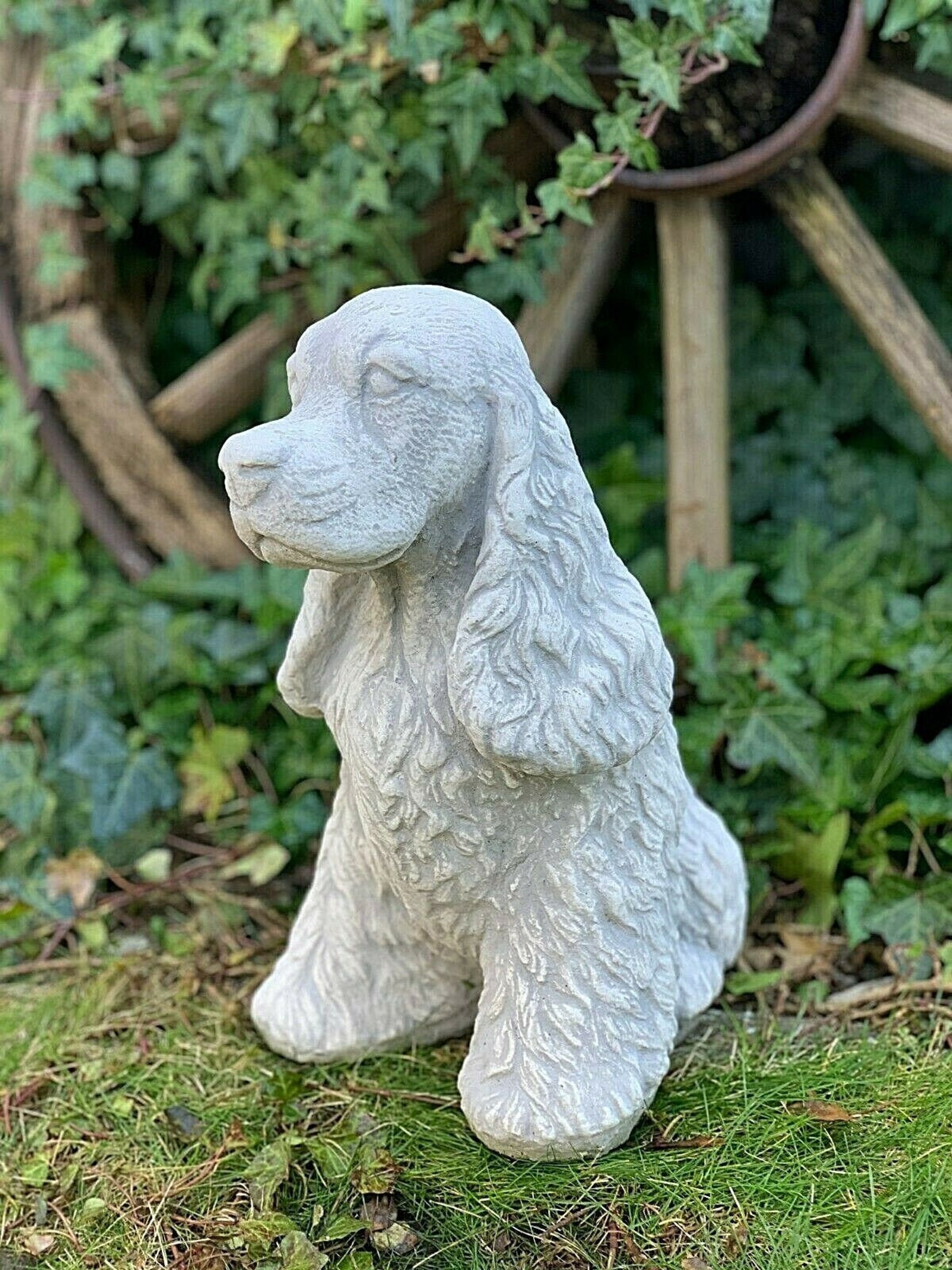 Concrete Spaniel Statue cocker spaniel figure Dog Memorial | Etsy