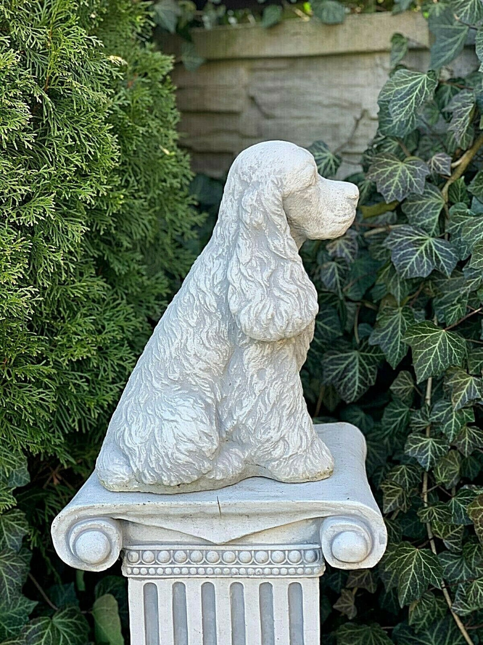 Concrete Spaniel Statue cocker spaniel figure Dog Memorial | Etsy