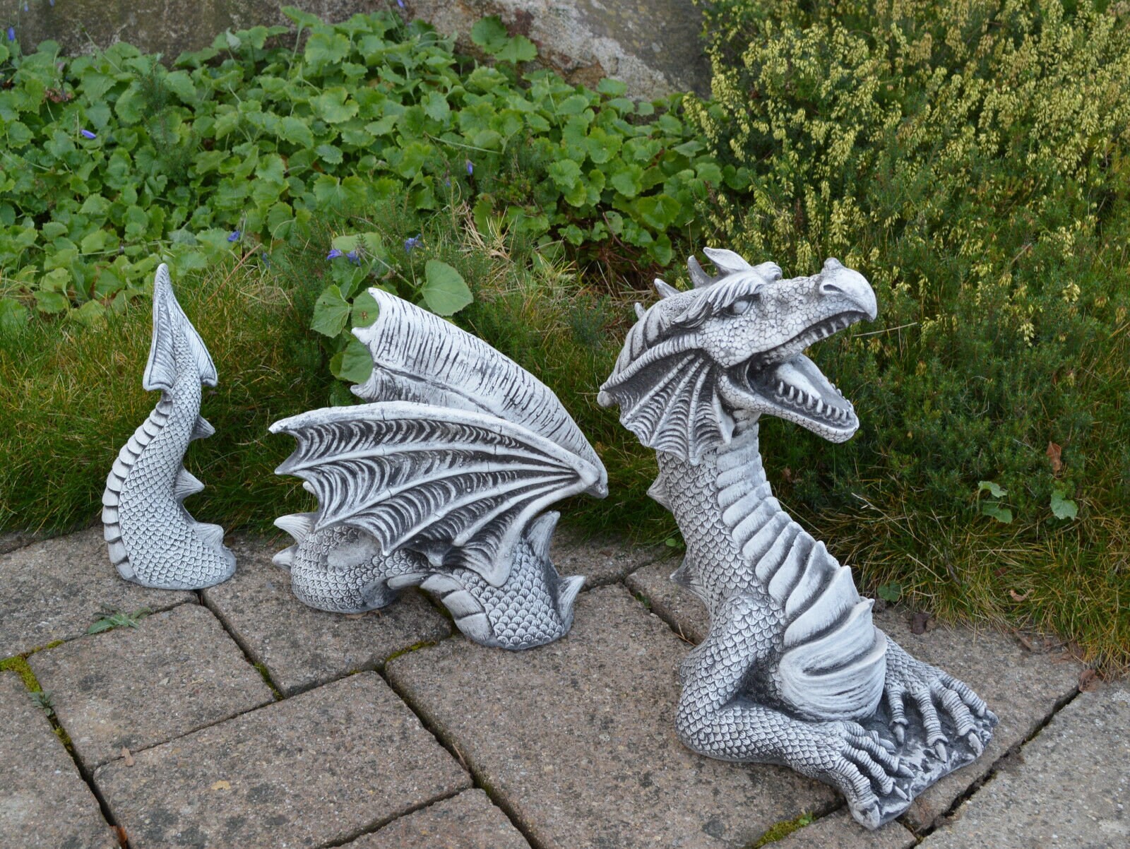 Japanese dragon garden statue fairy garden dragon sculpture Etsy