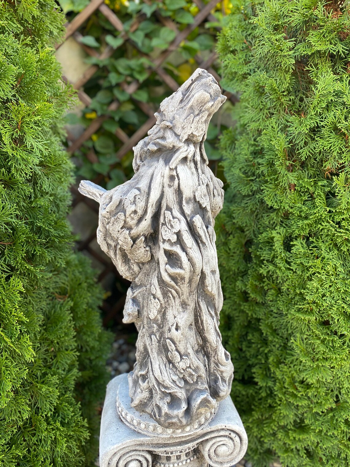 Wizard Statue Garden Statue Concrete Magician Figure Fantasy Etsy UK