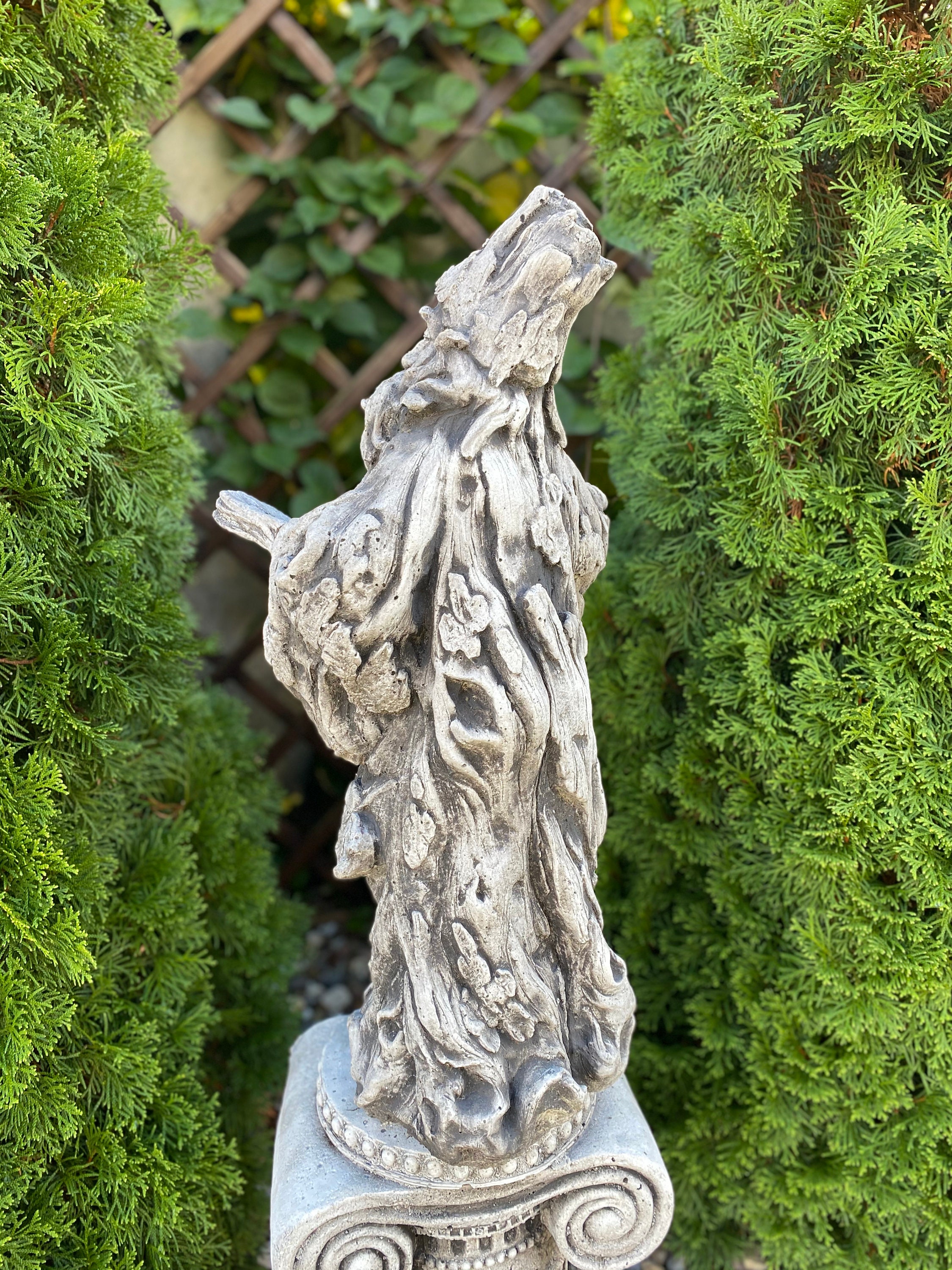 Wizard Statue Garden Statue Concrete Magician Figure Fantasy Etsy Canada