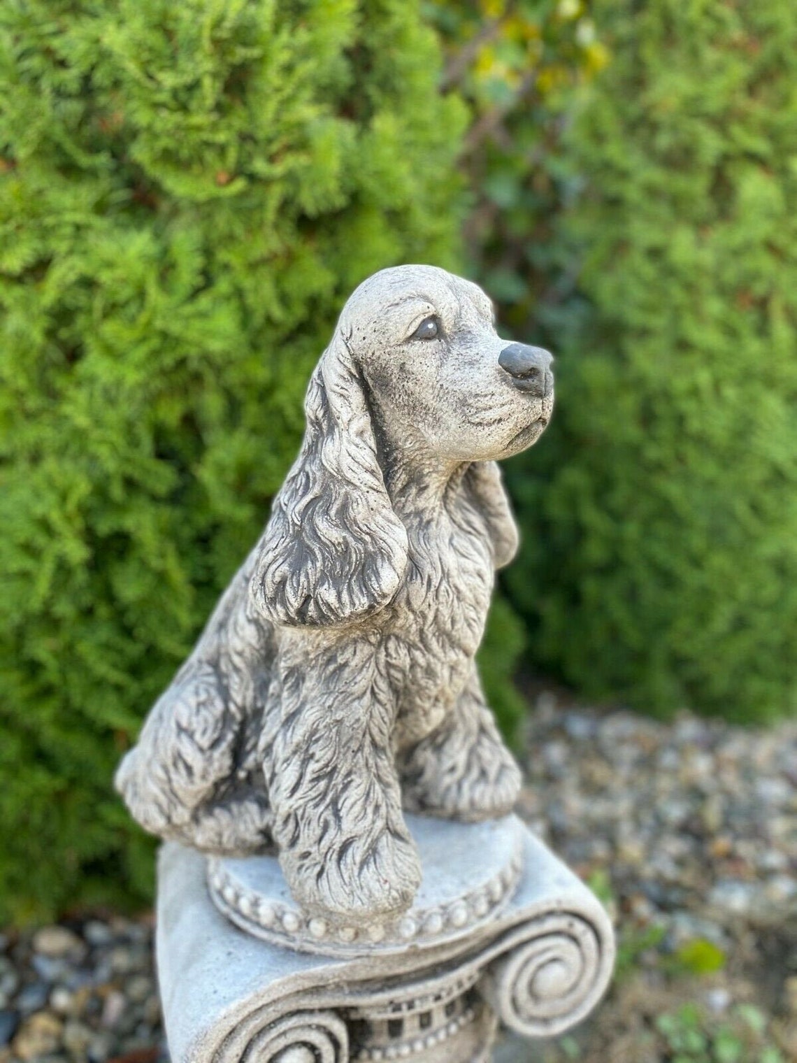 Cocker spaniel dog statue springer spaniel sculpture | Etsy