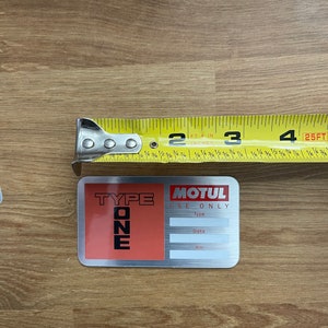 Type One Spoon Motul Oil Change/Service Reminder Decal V3 image 3