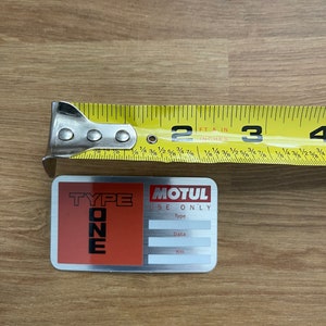 Type One Spoon Motul Oil Change/Service Reminder Decal V3 image 4
