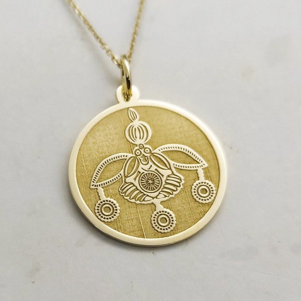 14K Gold Minoan Bee Pendant, Honey Bee Necklace, Ancient Greek Jewelry, Gold Bee Necklace, Cretan Bee, Malia Bee Pendant, Minoan Jewelry