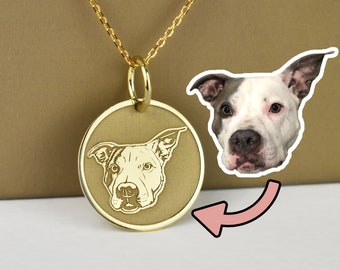Personalized Pet Remembrance Day Necklace Gift, 14K Solid Gold Dog Jewelry, Custom Dog Memorial Gift, Dog Loss Pendant Gift, Dainty Dog Gift