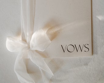 Letterpress Aliyah Vow Book (PAIR)
