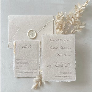 Letterpress Wedding Invitation - The Antique Suite (SAMPLE ONLY)