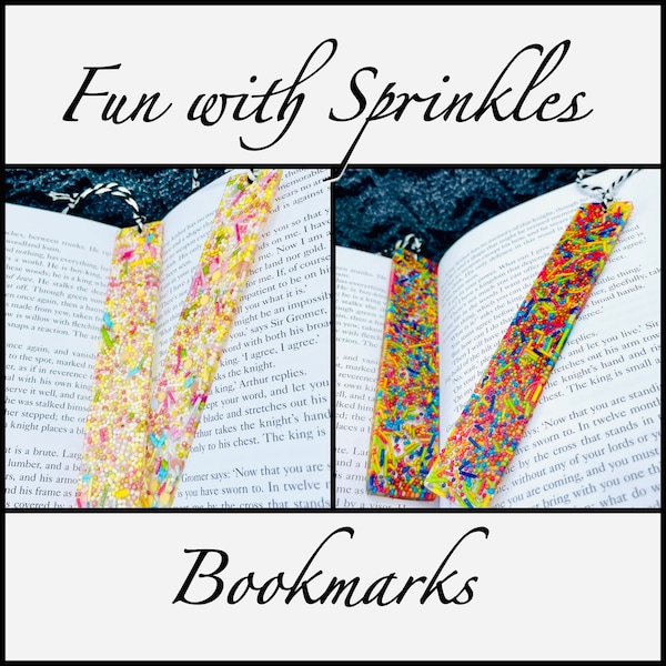 Sprinkle Bookmarks. 100’s & 1000’s cast in eco-resin. Bright and cheerful original bookmarks. Inspired by food