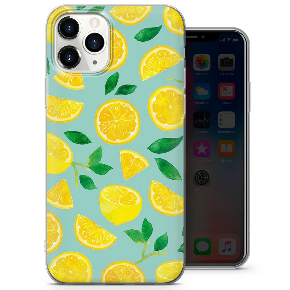 Lemon Phone Case Fruit Cover fits for iPhone 12 Mini 11 Pro Etsy