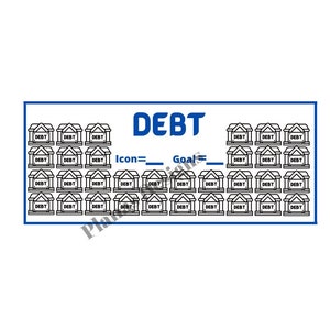 Debt Sinking Fund Printable, Debt Free Tracker, Savings Challenge