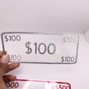 Money Placeholders, Cash Stuffing Placeholders, Savings Challenge, Cash Budgetting