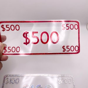 Money Placeholders, Cash Stuffing Placeholders, Savings Challenge, Cash Budgetting