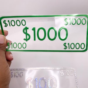 Money Placeholders, Cash Stuffing Placeholders, Savings Challenge, Cash Budgetting