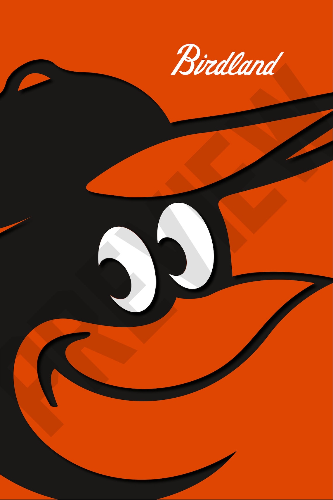 Baltimore ORIOLES MLB Poster printable digital art digital Etsy