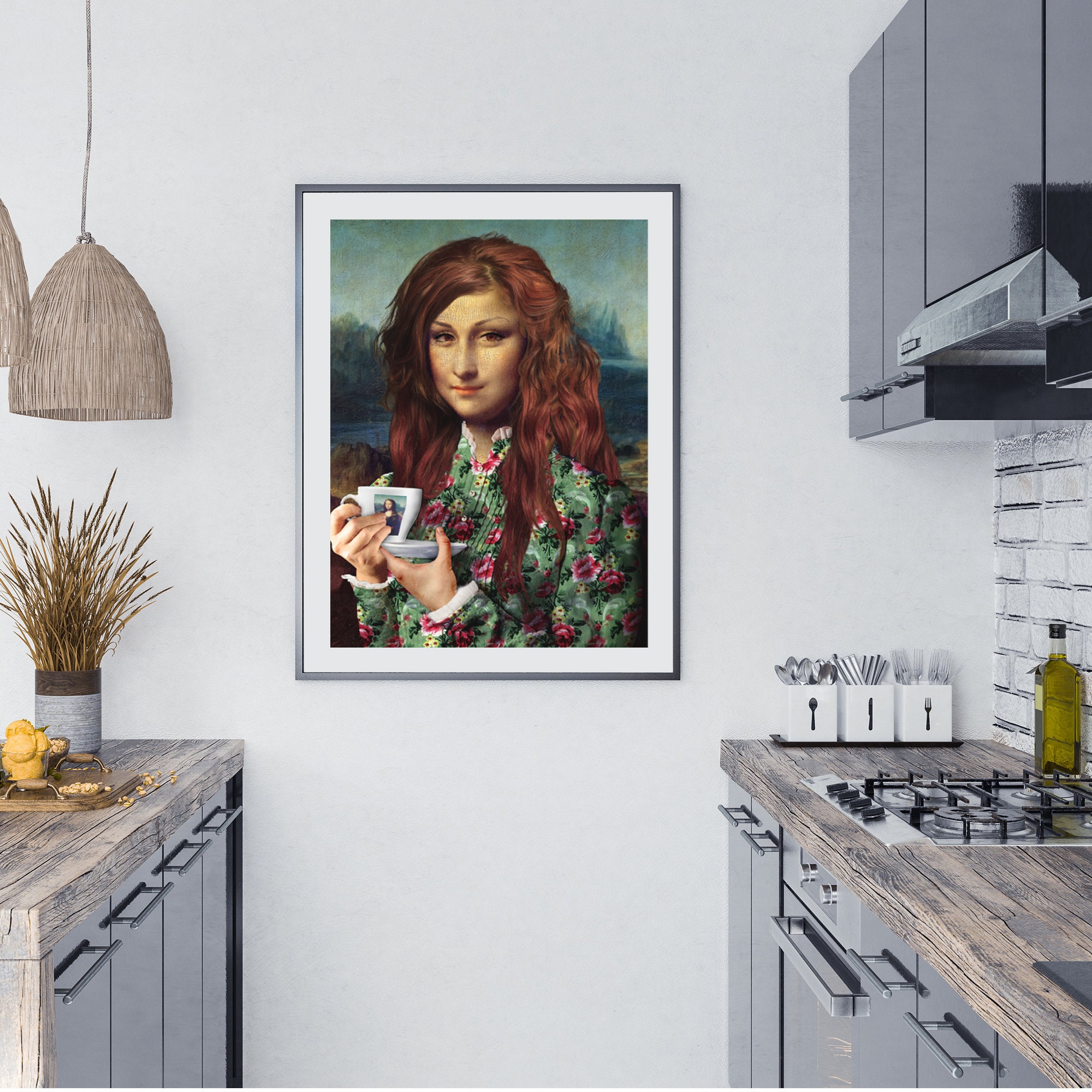 Funny Mona Lisa Altered Classic History Lover Gift Makeover | Etsy