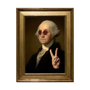 George Washington Hippie Art Print: Altered Portrait (Digital Download)