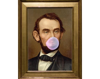 ヴィンテージ リンカーン大統領の顔 - リンカーンの顔 - 真鍮の