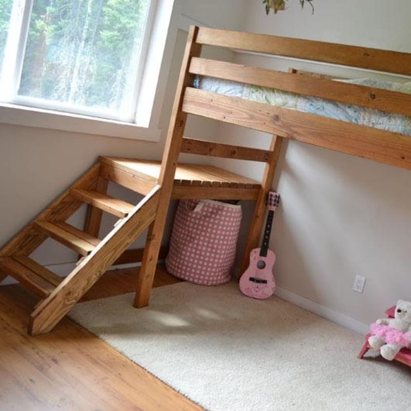 Queen Loft Bed Etsy