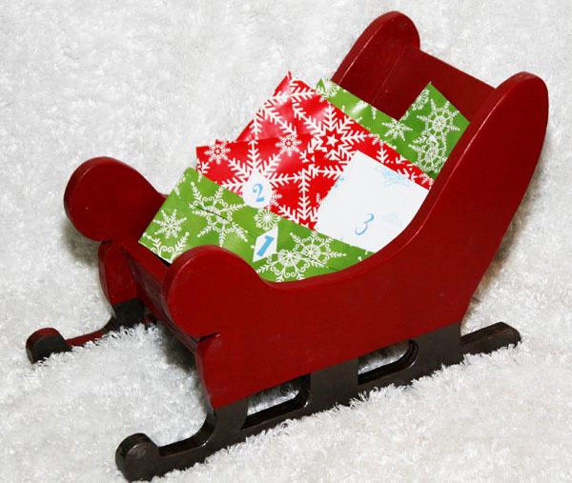 Wooden Christmas Sleigh DIY, Wood Sleigh, Christmas Wood Sleigh ...