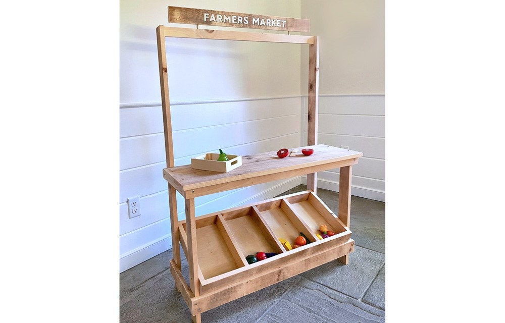 DIY Kids Play Farmer's Market Stand, Kids Play Market Stand — free download