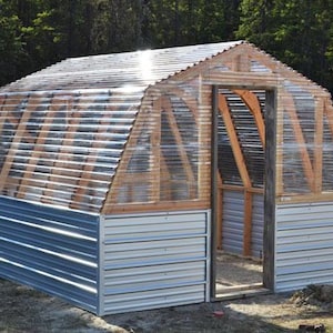 DIY Green House, boerderijkas, houtbewerking moderne groene huisplannen, digitale pdf-plannen, directe download