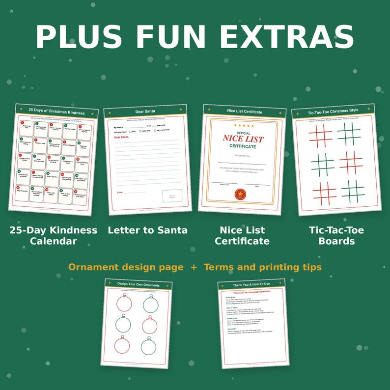 Christmas Activity Pack for Kids Printable Winter Games and Coloring ...