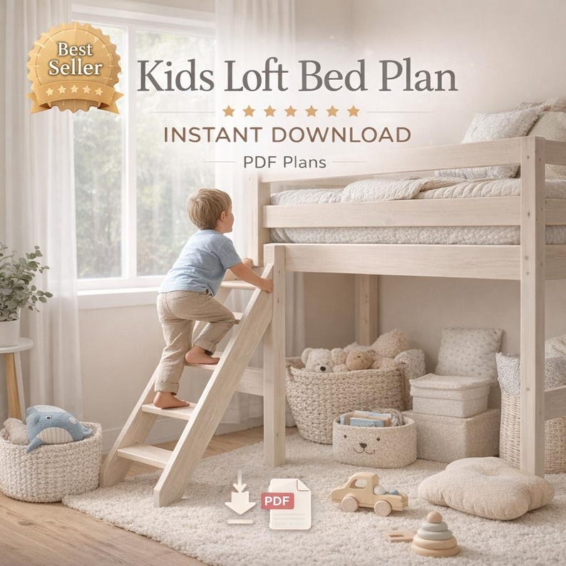 Loft Living Quick Guide.pdf Kids Loft Bed Plan PDF With Stairs Beginner Woodworking Furniture Build ...