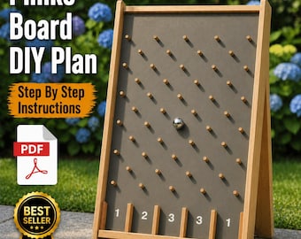 Plan PDF gry stolarskiej Plinko Board DIY na imprezę karnawałową