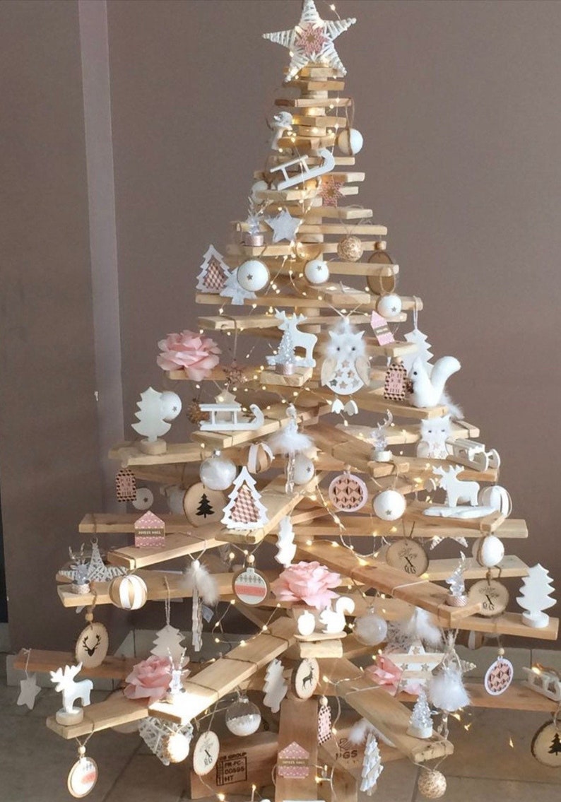 Wooden Christmas Tree DIY, Wooden Tree, Christmas Decoration