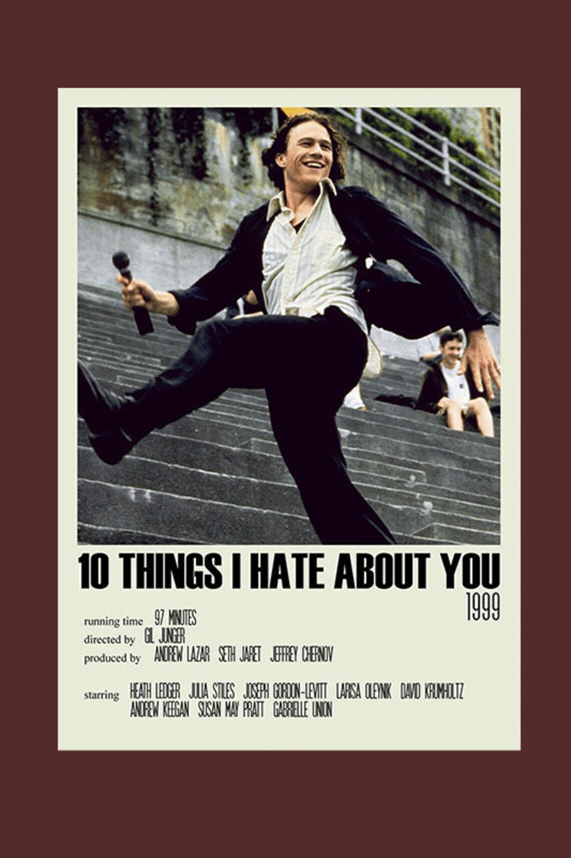 Movies Similar To 10 Things I Hate About You 10 Things I Hate About You Alternative Poster Art Movie Large | Etsy