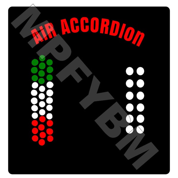 Air Accordion digital file - SVG PDF PNG - Great for making a shirt or decal digital file