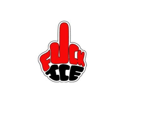 Middle Finger - Fuck Ice - Digital Design. PNG, PDF, and SVG
