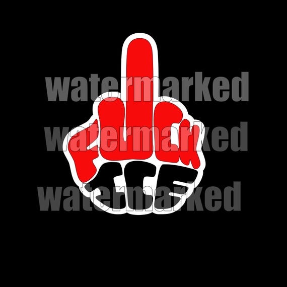 Middle Finger - Fuck Ice - Digital Design. PNG, PDF, and SVG 