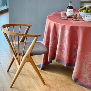 Williams Sonoma Jacquard Tablecloth Very Rare Red Mushrooms 70x108” NEW