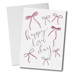 Feliz día del amor/Coqueta/Lazos/Lindo/Favorito de los fans/Tarjeta del día de San Valentín/Tarjeta de acuarela/Arte/Último minuto/Compromiso/Felicitaciones/Reel destacado