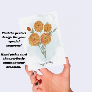 Cartão de aniversário de outubro | Flor de nascimento | Mês de aniversário | Presente | Calêndula | Buquê de flores de nascimento | Arte de parede | Impressão | Crisântemo | Flor | Tatuagem de flor de nascimento