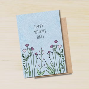 Kwiatowa kartka dla mamy, Kwiatowa akwarela dla niej, Babcia, Macocha, Bonusowa mama, Dumna z bycia twoim dzieckiem, Orchidea, Dzień Matki, Kwiaty