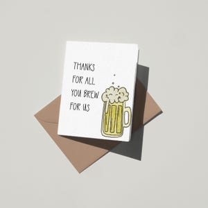 Vaderdag bierkaart, ouderkaart van Kid, eerste vaderdagkaart van kinderen, woordspeling Dad Joke Card, Funny Dad Joke woordspelingkaart, All You Brew