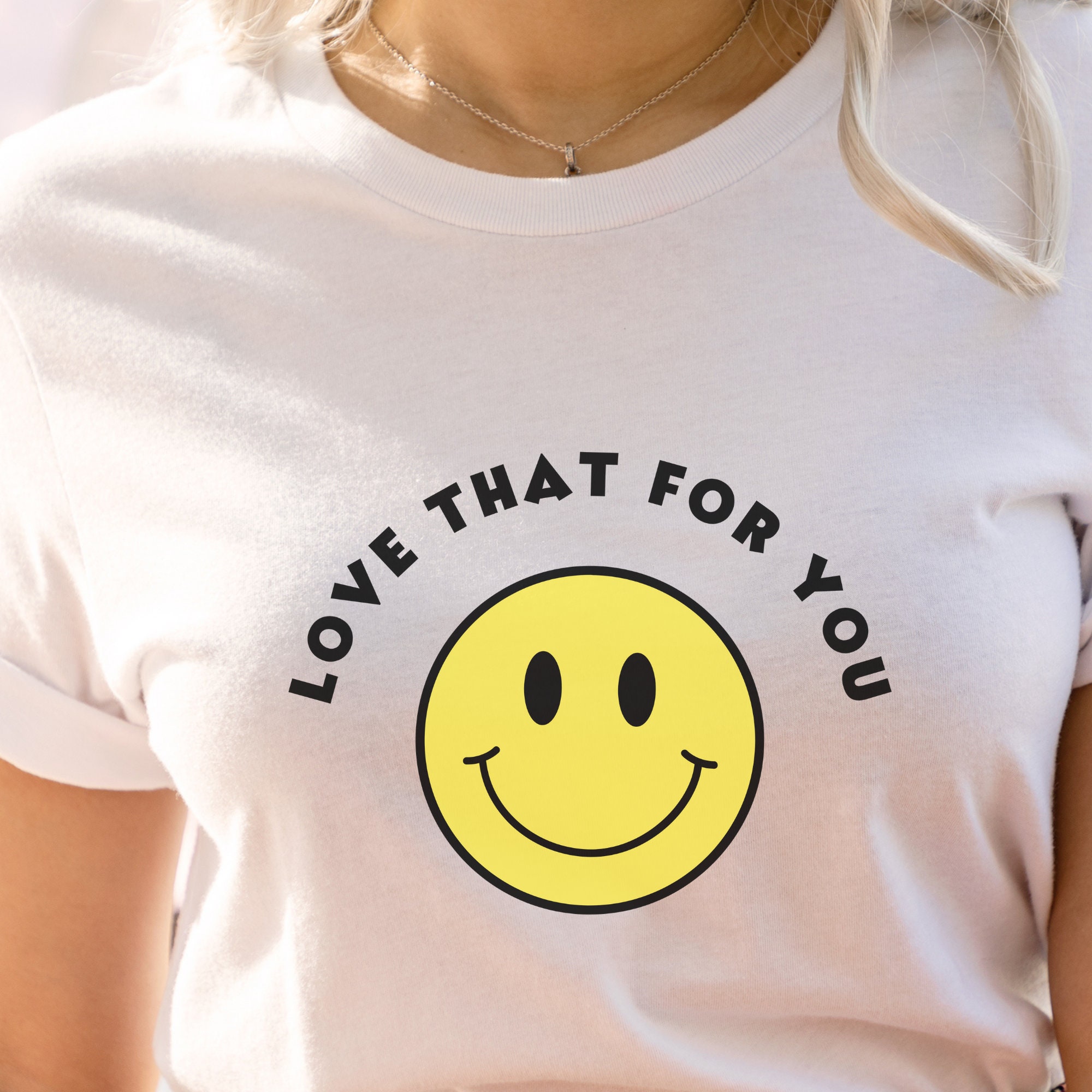 Love that for you Shirt 90s aesthetic Smiley Face Tee Indie | Etsy