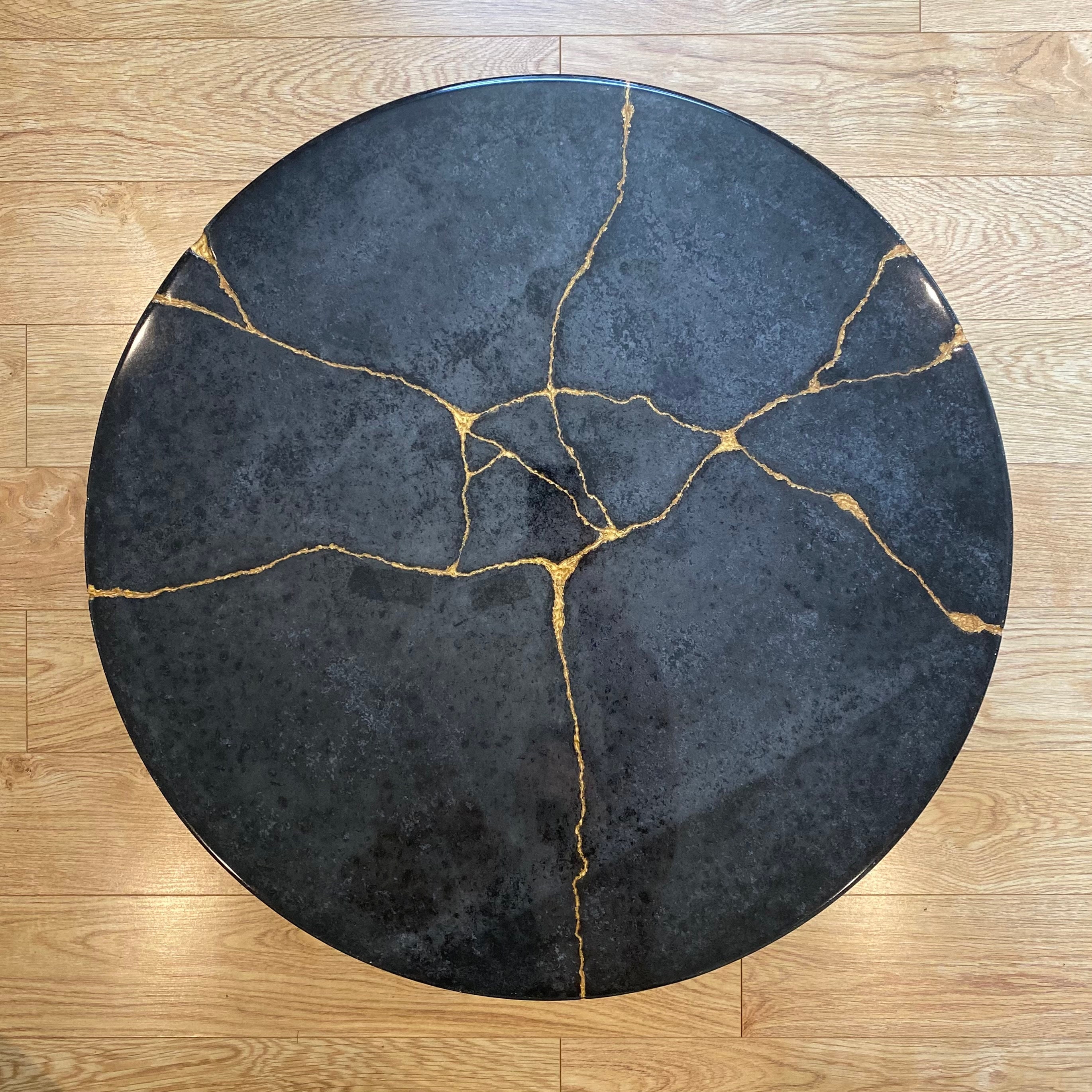 Kintsugieffect Concrete Coffee Table Etsy