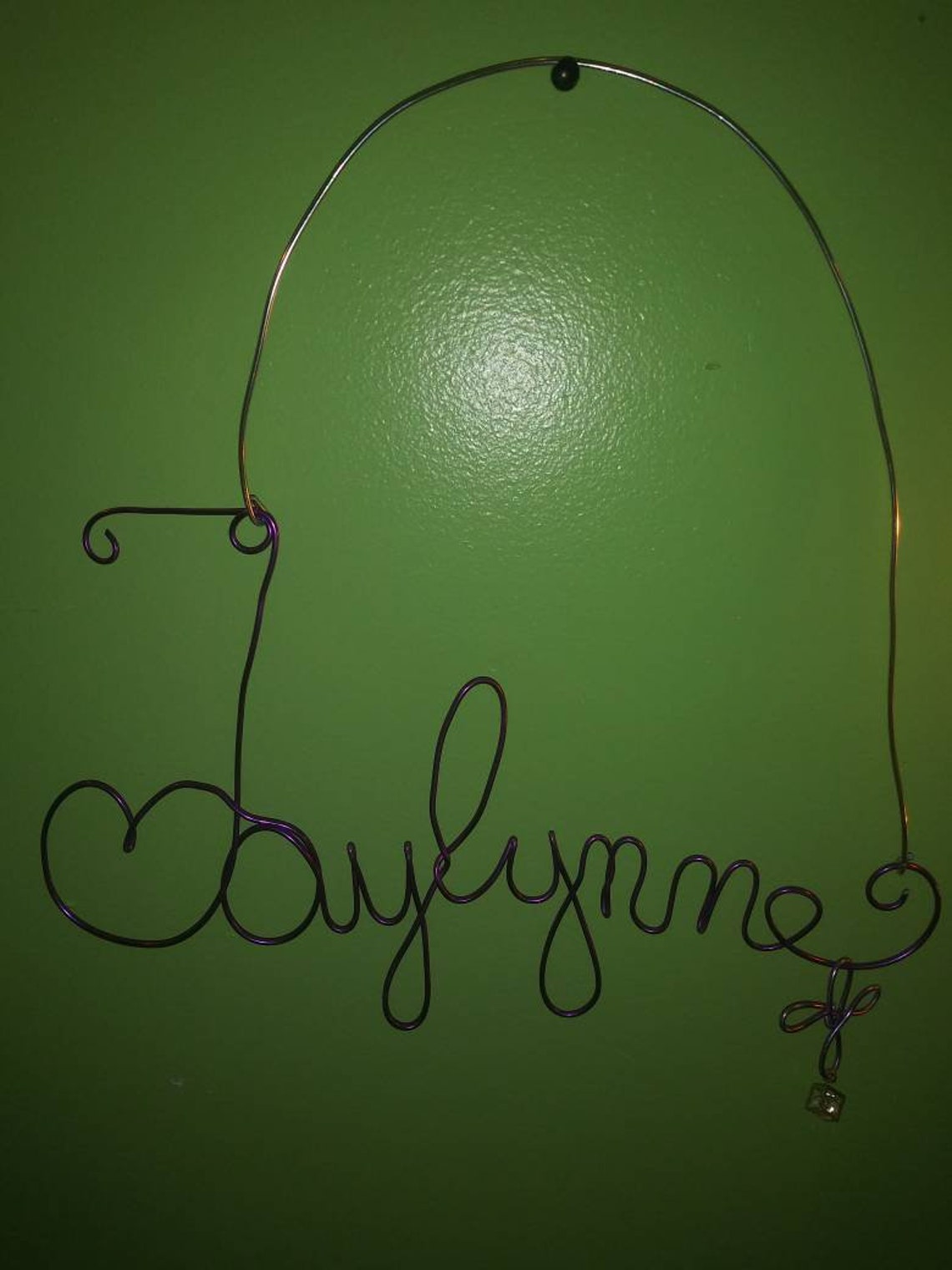 Personalized handmade wire name art | Etsy