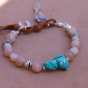Sunstone Bracelet/ Sunstone Charm Bracelet/ Western Gemstone Bracelet
