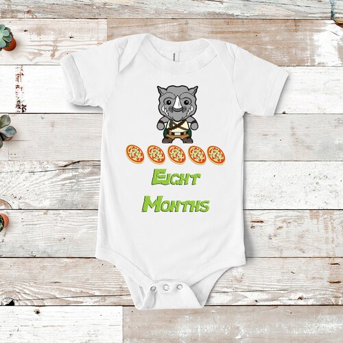Monthly Milestone Onesies, 12 Piece Set, Teenage Mutant Ninja Turtles TMNT Onesie, shops Cute Unisex Onesie