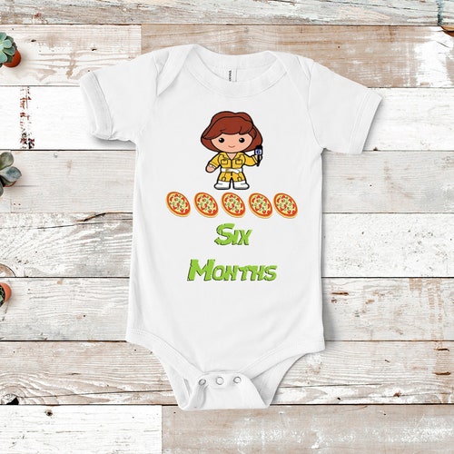 Monthly Milestone Onesies, 12 Piece Set, Teenage Mutant Ninja Turtles TMNT Onesie, shops Cute Unisex Onesie