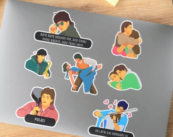 Bollywood Sticker Pack, Shahrukh Khan Stickers, Funny Bollywood Sticker, South Asian Stickers, Vintage Bollywood Sticker, Nostalgic, 1990s