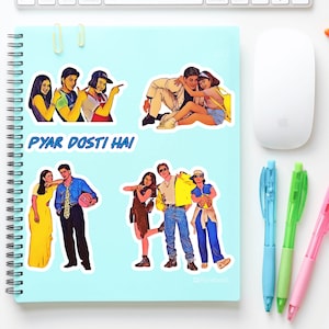 Bollywood Sticker Pack Shahrukh Khan Aufkleber Südasiatische Aufkleber Vintage Bollywood Bollywood Filme